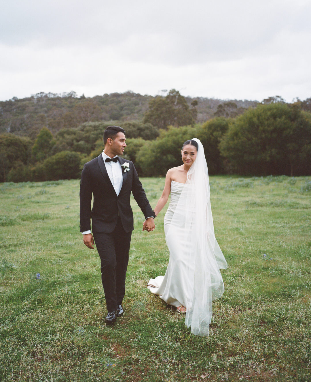 Analogue wedding photography in Margaret River with soft grain and atmosphere