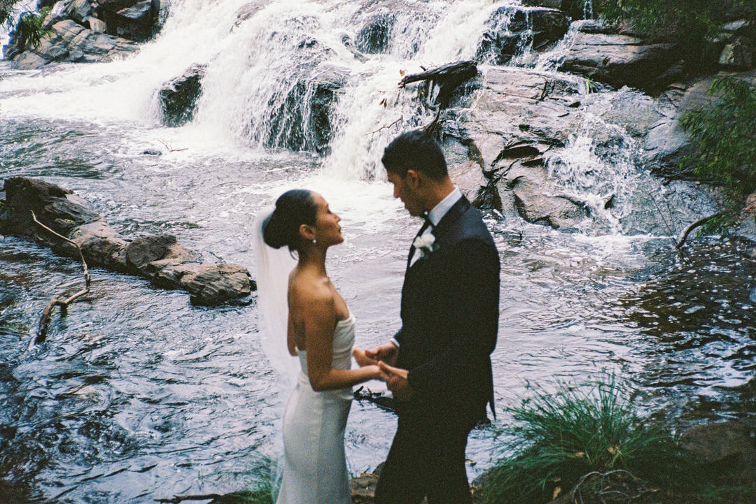 Amelia and Brandon’s intimate Margaret River elopement photographed on digital and film