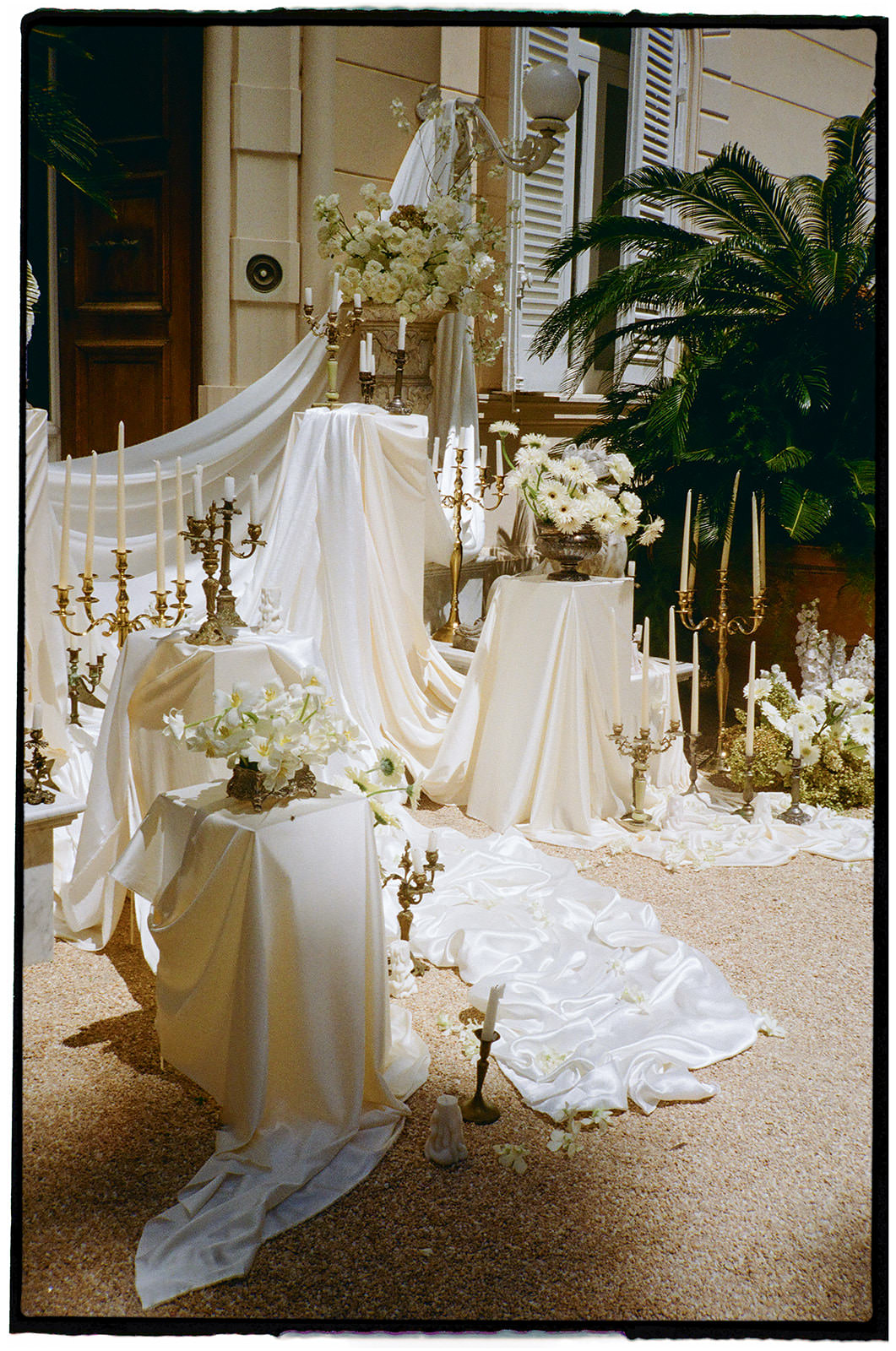 Villa Astor wedding editorial captured on nostalgic 35mm film