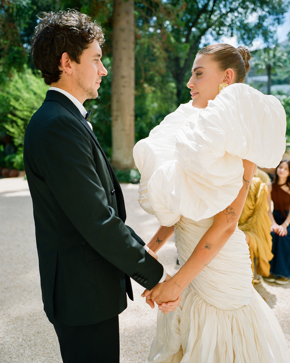 Villa Astor wedding portrait captured on 120 medium format film