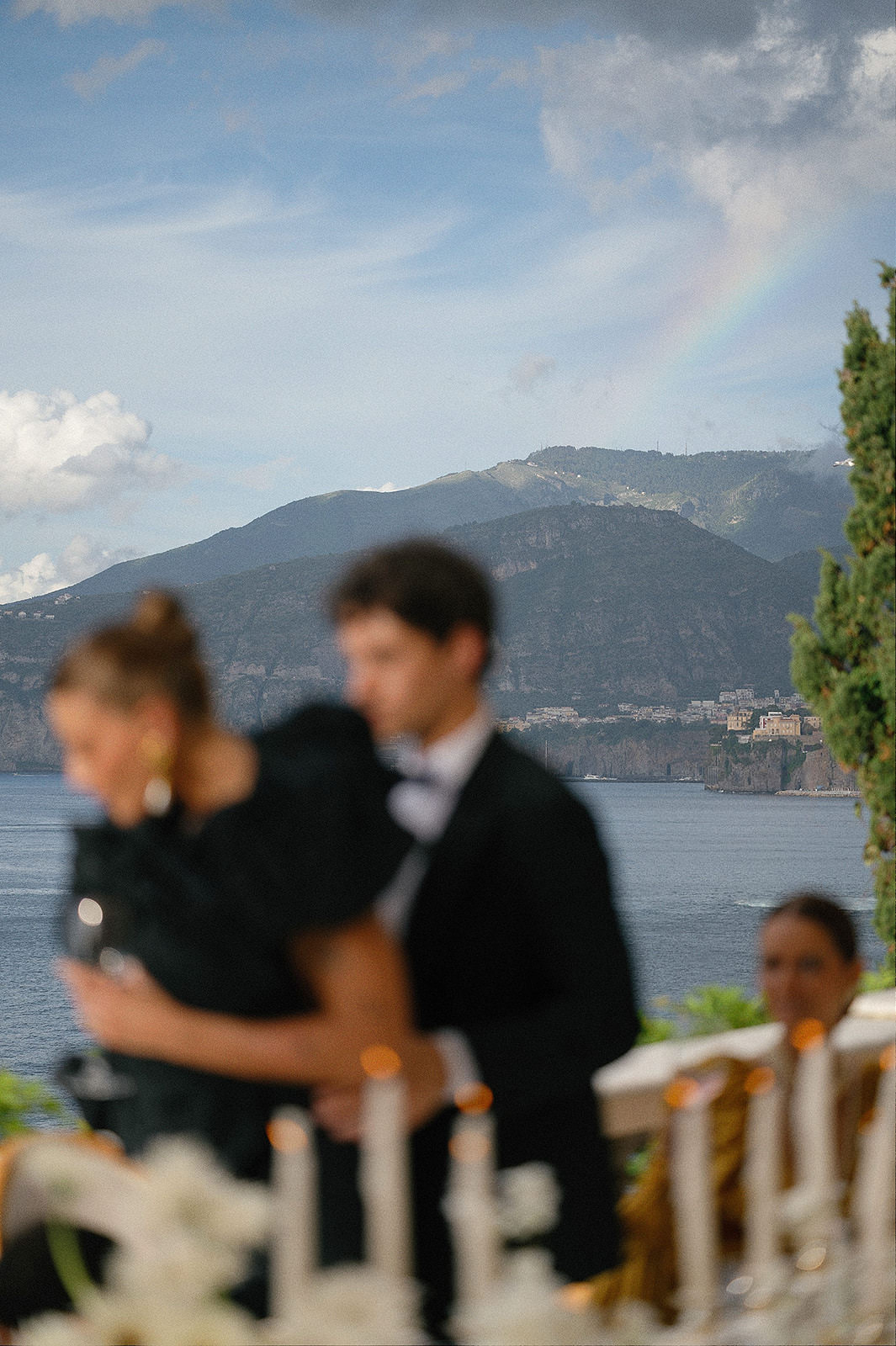 Villa Astor garden wedding editorial captured on analogue film