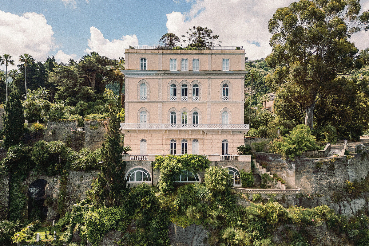 Villa Astor and the Sorrento coast photographed for an Italy destination wedding editorial