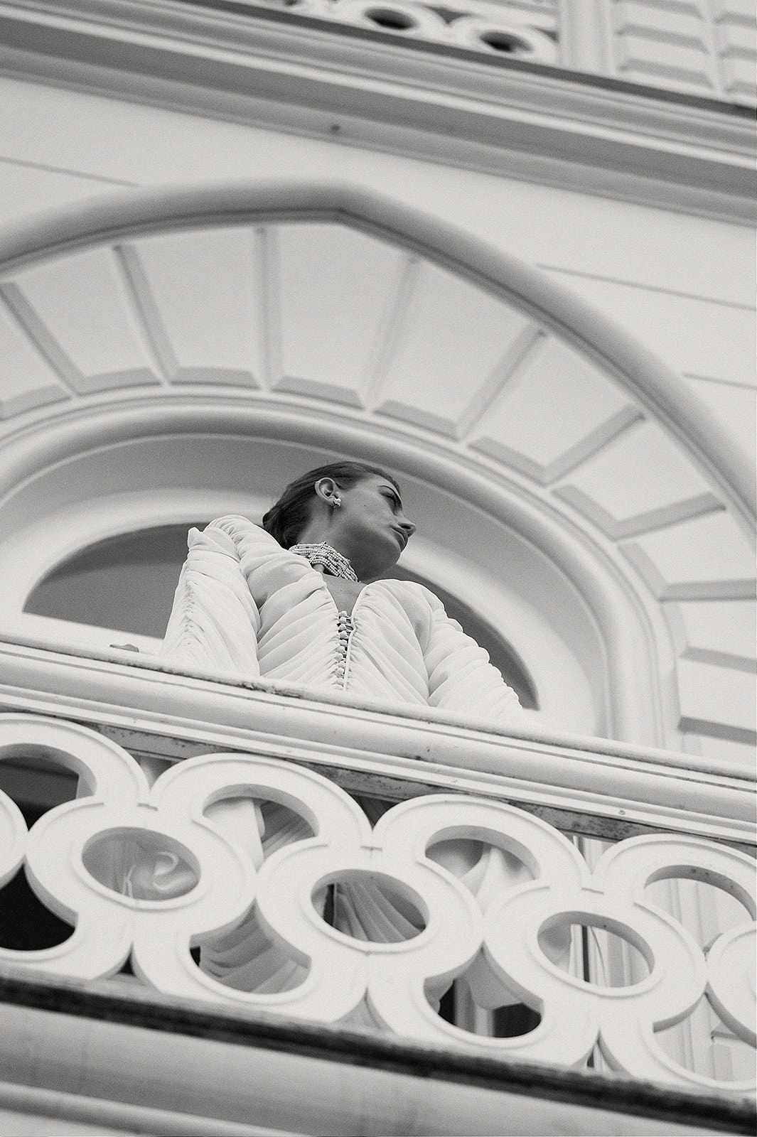 Villa Astor destination wedding portrait captured on analogue film