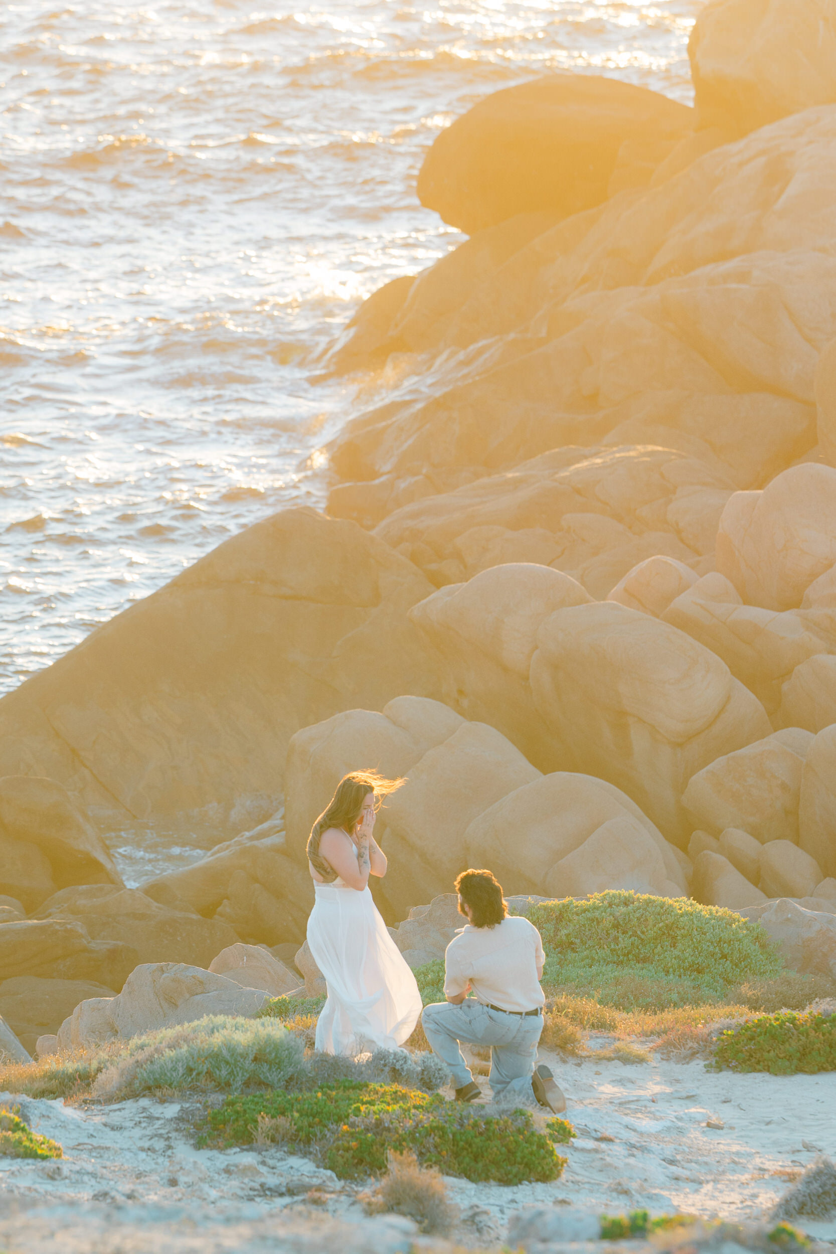 Engagement portraits after a Dunsborough proposal captured by Zaneta Van Zyl