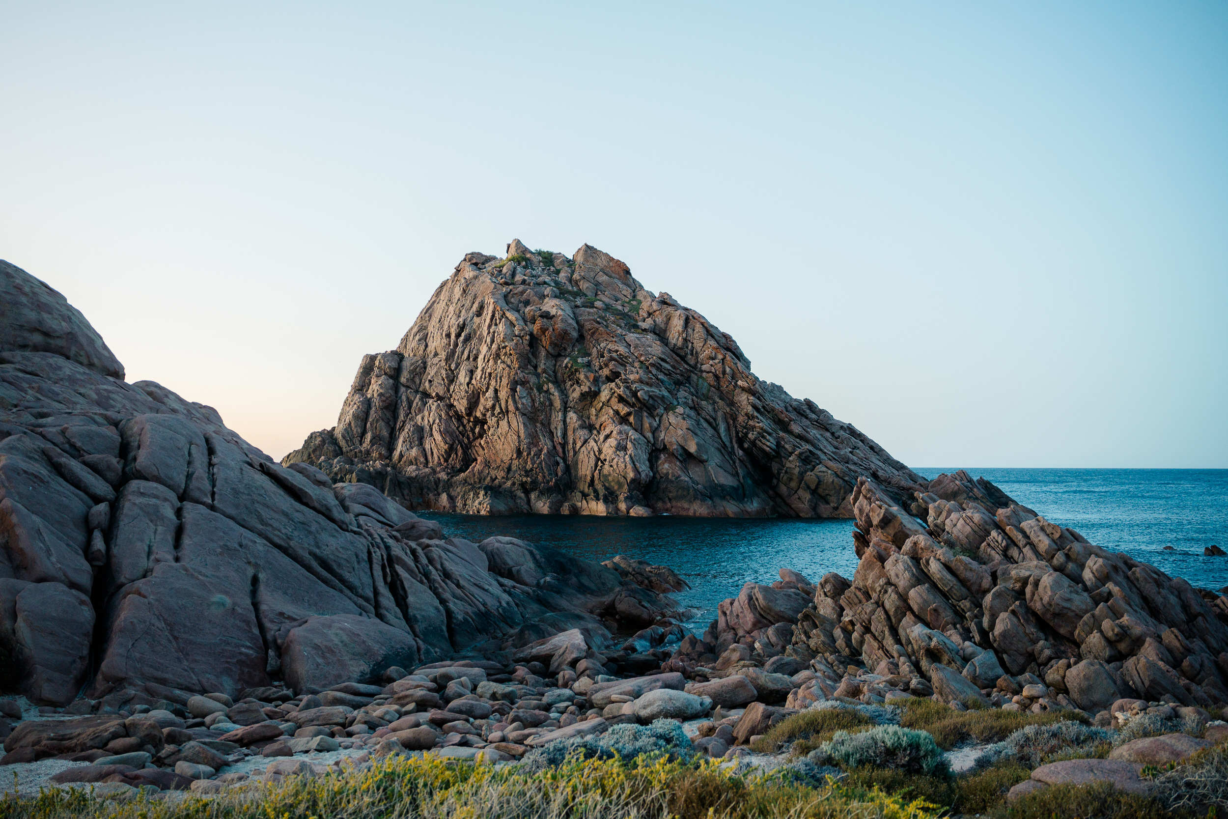 Cameron and Taylah after their surprise proposal near Dunsborough photographed on film